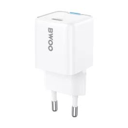 BWOO GaN PD fali töltő 30W 1x USB-C port 1A fehér