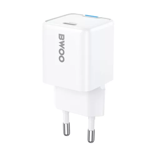 BWOO GaN PD fali töltő 30W 1x USB-C port 1A fehér