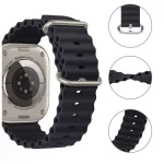 Tech-Protect ICONBAND PRO / ÓCEÁN óraszíj fekete Apple Watch 42mm (S1-S3) / 44mm / 45mm / 46mm / 49mm készülékhez
