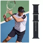 Tech-Protect ICONBAND PRO / ÓCEÁN óraszíj fekete Apple Watch 42mm (S1-S3) / 44mm / 45mm / 46mm / 49mm készülékhez