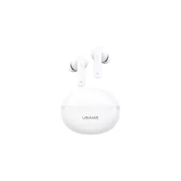   Usams ECHO E02 bluetooth fülhallgató SZTEREO (v5.3, TWS, aktív zajszűrő + töltőtok) FEHÉR (BHE0202)