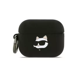   Karl Lagerfeld 3D Logo NFT Choupette Head szilikon tok AirPods Pro 3 készülékhez fekete