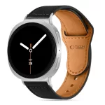 TECH-PROTECT LEATHERFIT Samsung Galaxy Watch 8/Classic készülékhez óra tok (40 / 44 / 46 MM) fekete