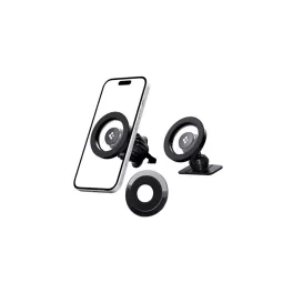   Spigen MFT13 autós tartó (szellőzőre, műszerfalra, öntapadó, 360°, MagSafe) FEKETE Apple iPhone 17 / iPhone 17 Air / iPhone 17 Pro (ACP08315)