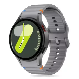   TECH-PROTECT SILICONE SPORT Samsung Galaxy Watch 4 / 5 / 5 PRO / 6 / 7 / FE készülékhez tok krayon szürke