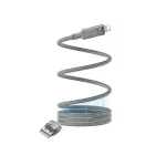 YESIDO mágneses kábel CA174 12W USB/Lightning 1M 2.4A szürke