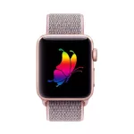 TECH-PROTECT NYLON Apple Watch készülékhez tok (8/9/10/11/SE, 40/41/42 mm) rózsaszín homok