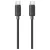 USAMS KY Series kábel US-SJ691 60W USB-C to USB-C 1m fekete