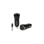 Ład. sam. Beline töltő 2xUSB + microUSB 2,1A fekete