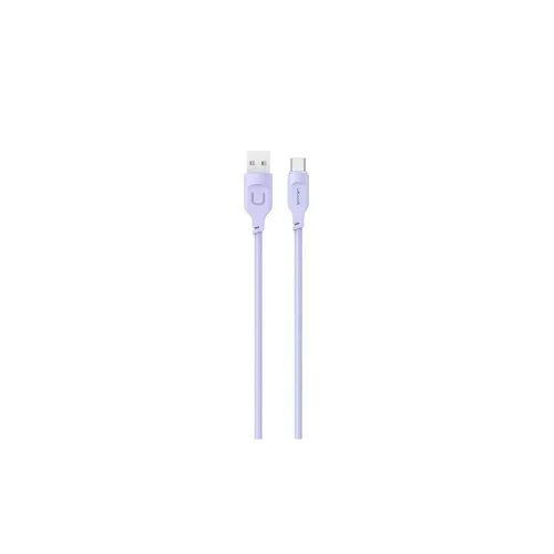 USAMS kábel USB-C 6A 1.2m Port Display gyors töltés Lithe Series lila SJ568USB03 (US-SJ568)