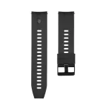 Tactical Quick Release Fekete szilikon univerzális óraszíj 18mm Samsung / Huawei / Honor / Garmin / Amazfit készülékekhez