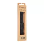 Tactical Quick Release Fekete szilikon univerzális óraszíj 18mm Samsung / Huawei / Honor / Garmin / Amazfit készülékekhez