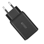 Tech-Protect PD65W / QC3.0 Hálózati Töltő adapter 1*USB-A, 2*USB-C fekete 934524
