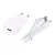 Maxlife MXTC-01 töltő 1x USB 1A + USB-C kábel, fehér