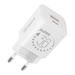 OBAL:ME GaN fali töltő USB-A + USB-C 36W fehér