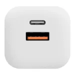 OBAL:ME GaN fali töltő USB-A + USB-C 36W fehér