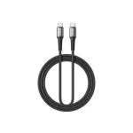 BWOO fonott USB-C – USB-C kábel 3 m 60W fekete