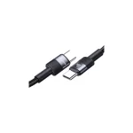 USAMS USB-C to USB-C kábel 60W 1.2m alumínium ötvözet adatkábel SY Series SJ724USB01 (US-SJ724)