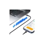 USAMS USB-C to USB-C kábel 60W 1.2m alumínium ötvözet adatkábel SY Series SJ724USB01 (US-SJ724)