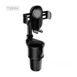 T-PHOX TH-07 autós telefontartó pohártartóval fekete