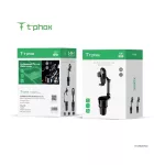 T-PHOX TH-07 autós telefontartó pohártartóval fekete