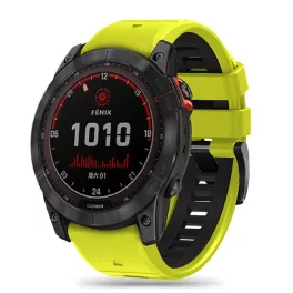   TECH-PROTECT IconBand Pro óraszíj Garmin Fenix 3 / 5X / 3HR / 5X PLUS / 6X / 6X PRO / 7X készülékhez limeszöld/fekete