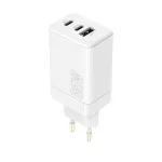 Maxlife MXTC-08-65ACC PD QC töltő 2x USB-C 1x USB 65W fehér