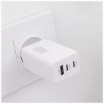 Maxlife MXTC-08-65ACC PD QC töltő 2x USB-C 1x USB 65W fehér