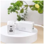 Maxlife MXTC-08-65ACC PD QC töltő 2x USB-C 1x USB 65W fehér