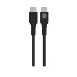 Forever CC-06 PD QC autós töltő 1x USB-C, 1x USB 20W + 60W USB-C–USB-C kábel fekete