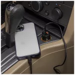 Forever CC-06 PD QC autós töltő 1x USB-C, 1x USB 20W + 60W USB-C–USB-C kábel fekete