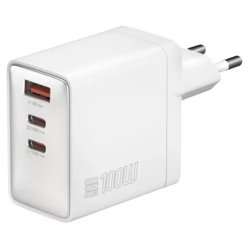 4smarts Pocket GaN 100W fali töltő 2x USB-C + USB-A fehér