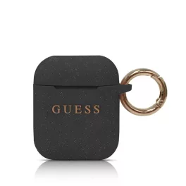 Guess Apple Airpods szililkon tok, fekete, GUACCSILGLBK