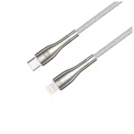 Forever Sleek kábel USB-C – Lightning, 1,0 m, 27W, fehér