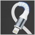 3MK Hyper Cable N-SERIES USB-C to Lightning kábel 1m 9V/2A 20W fehér