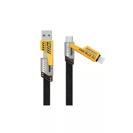 AWEI kábel CL-226 4in1 USB-C/Lightning/USB-A fekete 65W/27W