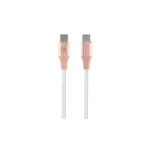 Guess GUCCLALRGDP USB-C - USB-C1.5m gyors töltésű kábel Ebossed Logo rózsaszín