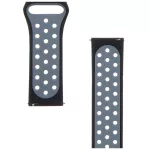 Tactical 267 Dupla szilikon szíj 22mm fekete/szürke