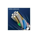 USAMS Fonott U-Tone Lightning kábel 1,2 m Power-off 2A Fast Charging fekete SJ344USB01 (US-SJ344)