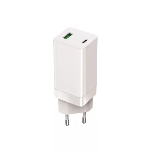 Setty GAN fali töltő PD+QC USB+USB-C 65W LSI-02 JO fehér