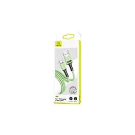   USAMS U52 USB-C 2A Gyors Töltőkábel 1m zöld SJ436USB02 (US-SJ436)