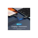 USAMS U18 microUSB 2A Gyors Töltő Kábel 1m SJ268USB01 (US-SJ268) fekete
