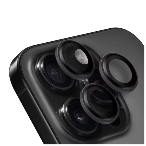 OBAL:ME lencsevédő Apple iPhone 15 Pro/15 Pro Max készülékhez fekete Titanium
