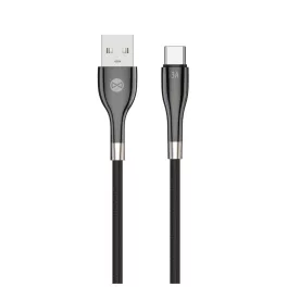 Forever Sleek USB–USB-C kábel 1,0 m 3A fekete