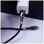 Forever Sleek USB–USB-C kábel 1,0 m 3A fekete