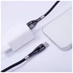 Forever Sleek USB–USB-C kábel 1,0 m 3A fekete