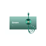 USAMS kábel U69 3-in-1 1m (Lightning/microUSB/USB-C) SJ508USB03 (US-SJ508) zöld
