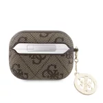 Guess 4G Script PC/PU Charm tok AirPods Pro 2 készülékhez barna