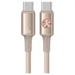 USAMS Huan Series SJ752 60W USB-C to USB-C kábel 1.2 m titán