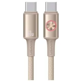   USAMS Huan Series SJ752 60W USB-C to USB-C kábel 1.2 m titán